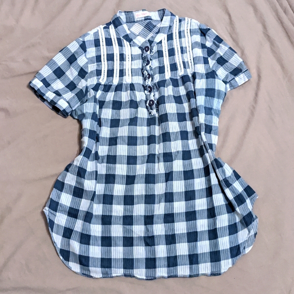 Checkered blouse - Picture 1 of 2